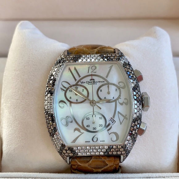 Van Der Bauwede Snake Magnum With Diamonds & Mother of Pearl Dial Unisex Watch - Picture 3 of 15